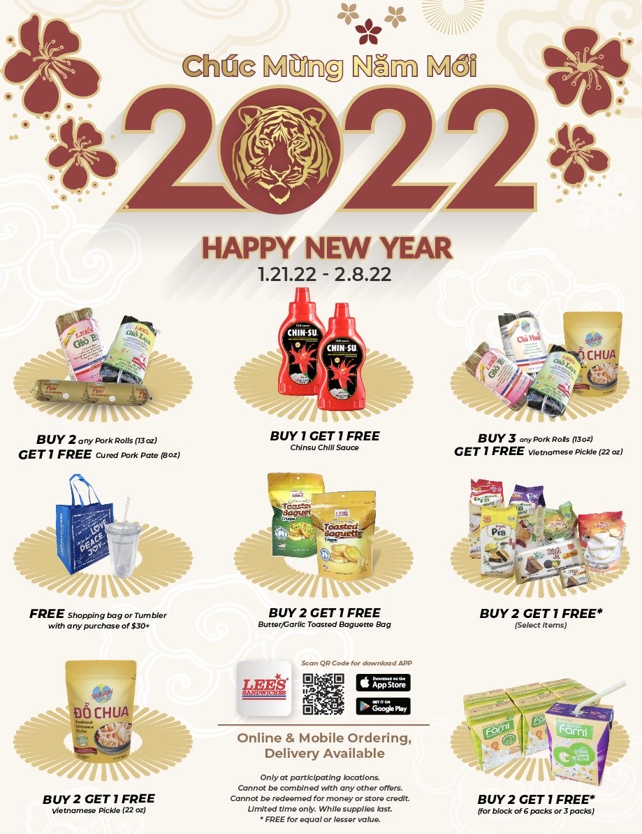 Only some items left! Join our Lunar New Year Special Deals now!!!