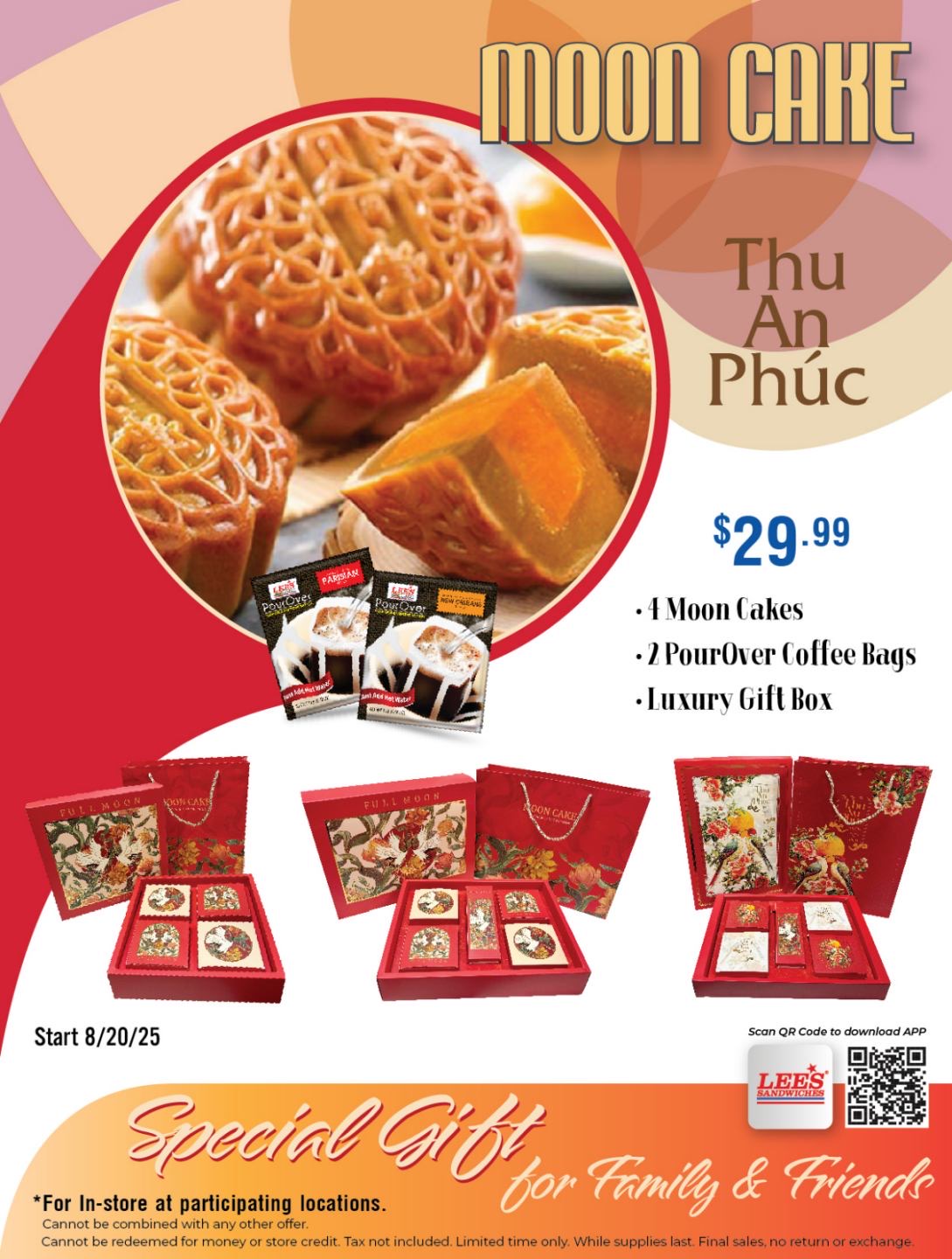 Special gift for your Family & Friends, only $29.99! In-store & participating locations.