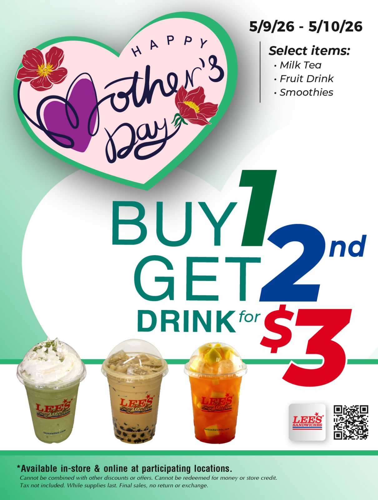Treat Mom to a Little Sweet Moment with our special promotion!