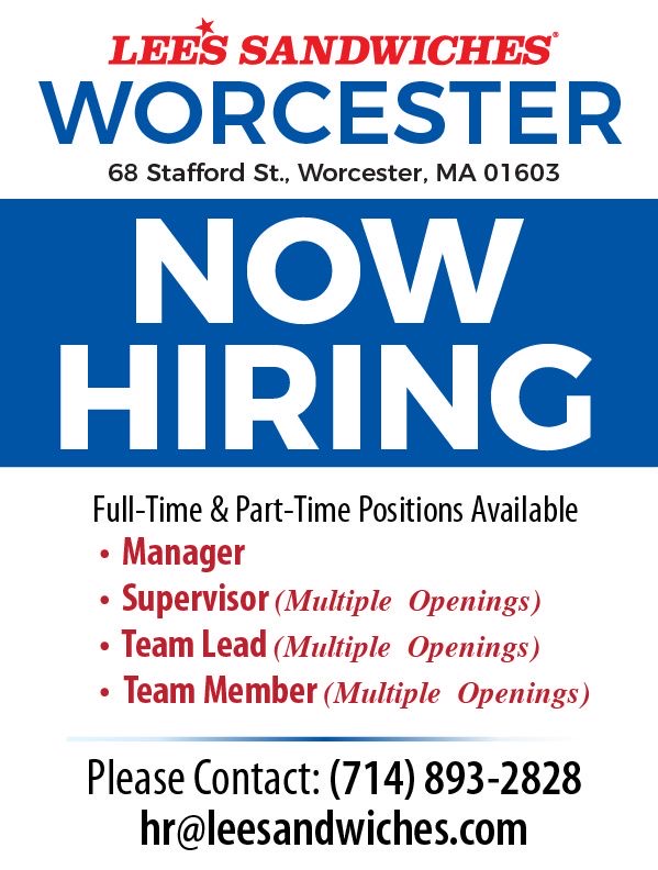 Worcester Now Hiring!